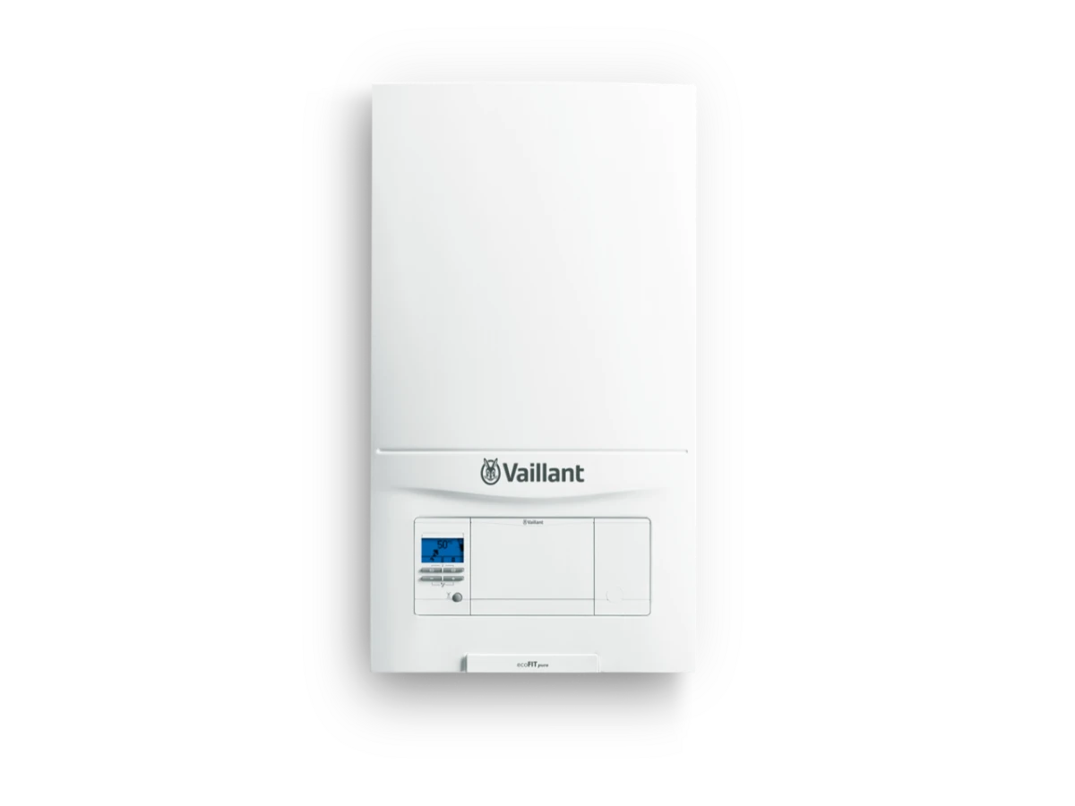A Vaillant ecoFit pure wall-mounted combi boiler